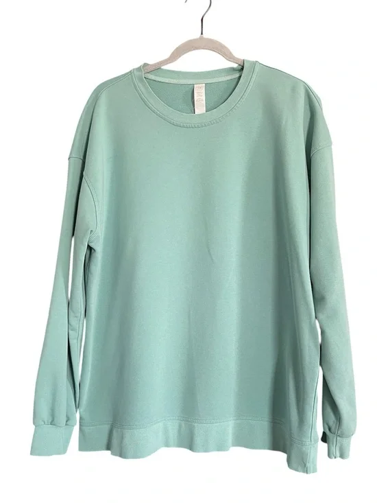 Lululemon Perfectly Oversized Crewneck Pullover in Light Green size 10 - Picture 3 of 10